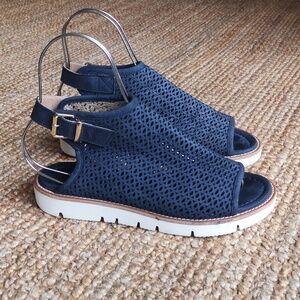 Ron White perforated leather sandals/flats